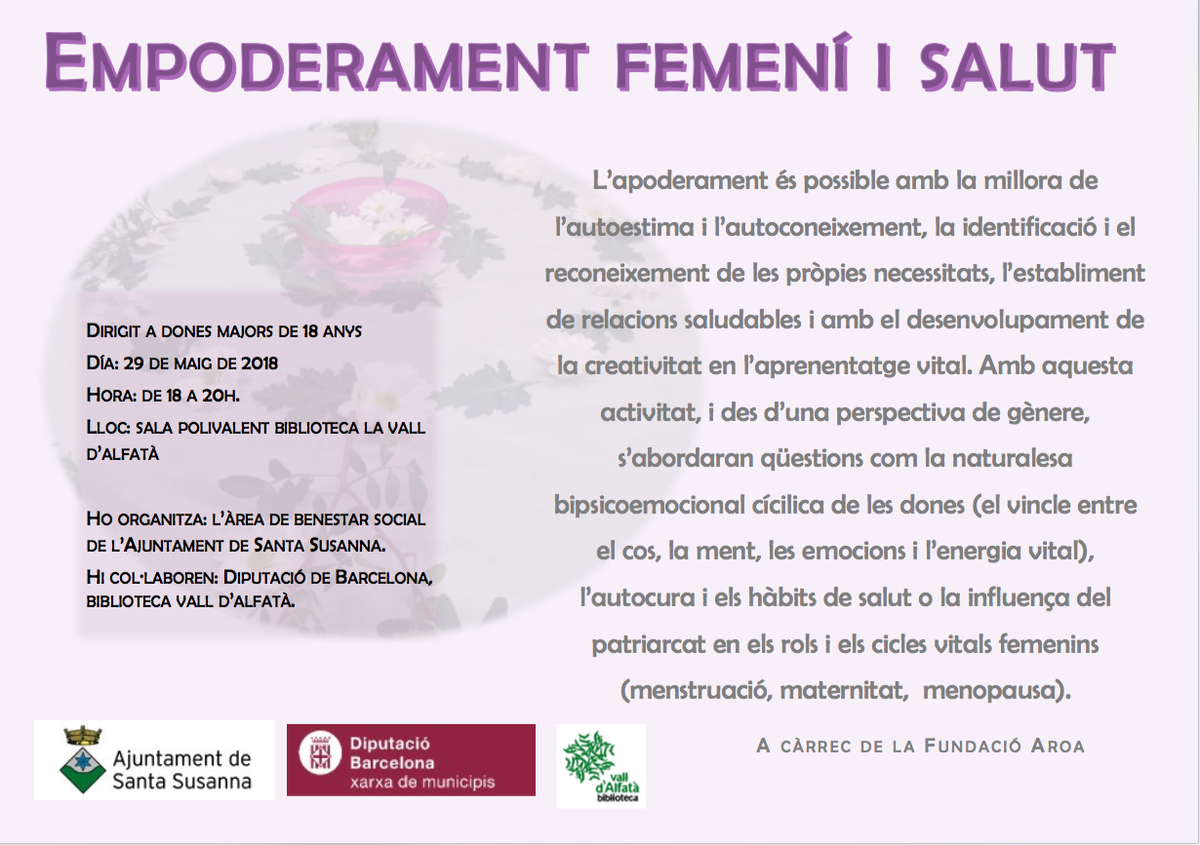 Empoderament femení i salut.