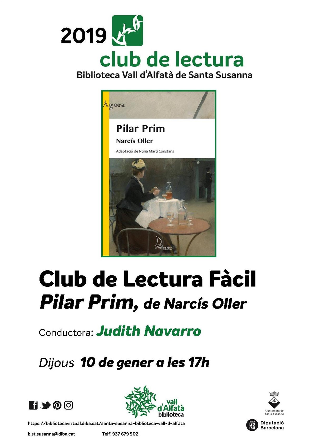 Club de lectura fàcil a la Biblioteca Vall d'Alfatà.