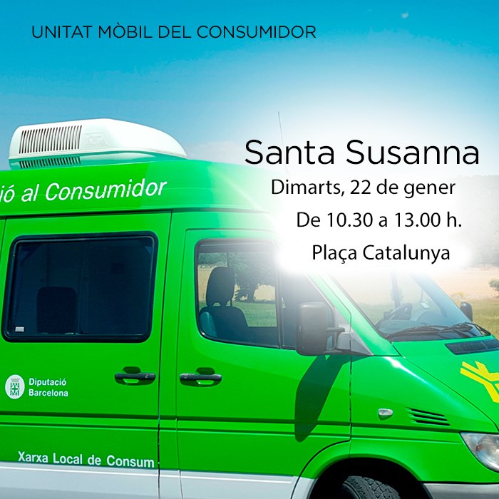 Visita de la Unitat mòbil d'informació al consumidor.