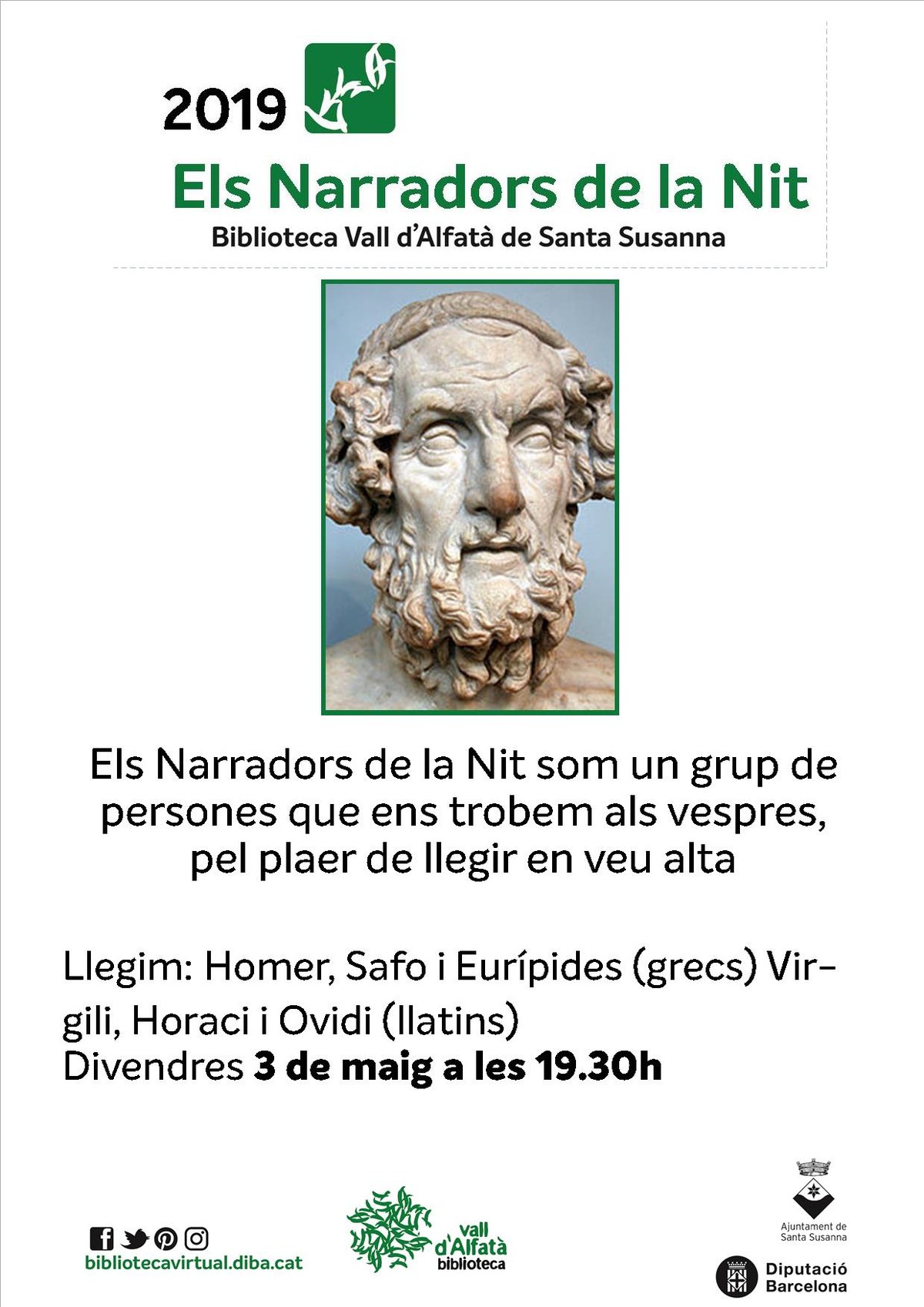 Els Narradors de la Nit a la Biblioteca Vall d'Alfatà.