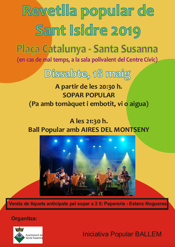 Revetlla popular de Sant Isidre.