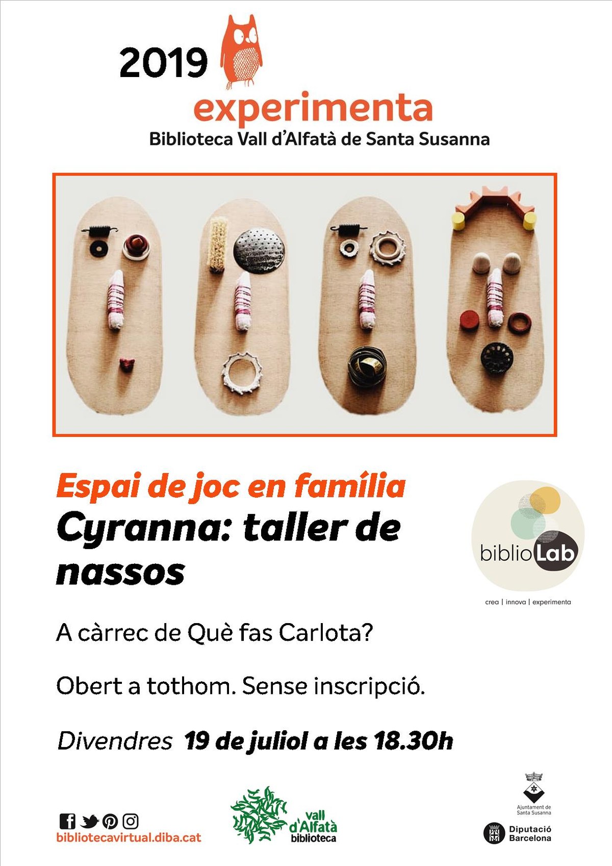 Experimenta a la Biblioteca Vall d'Alfatà.