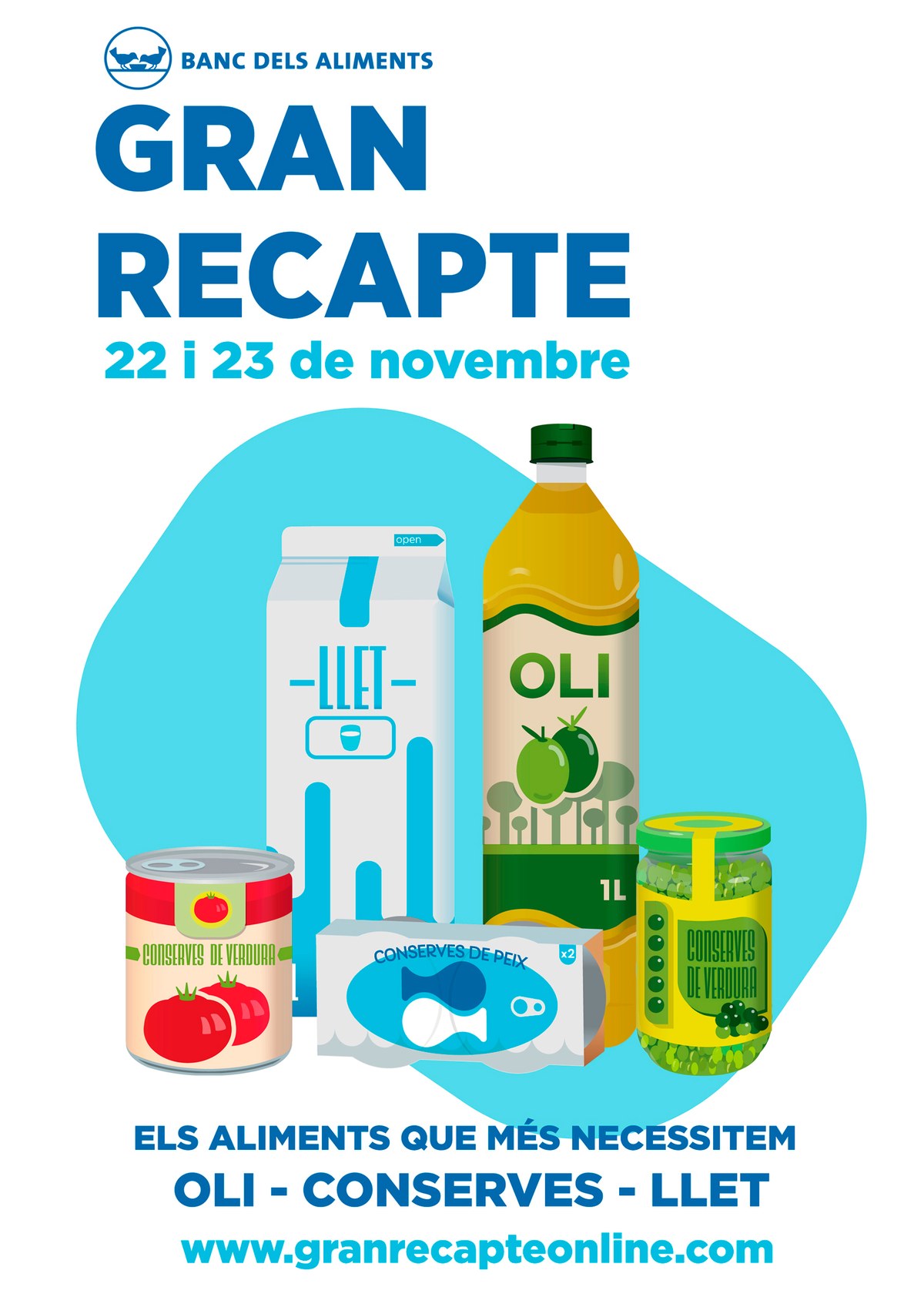 Gran recapte d'aliments.