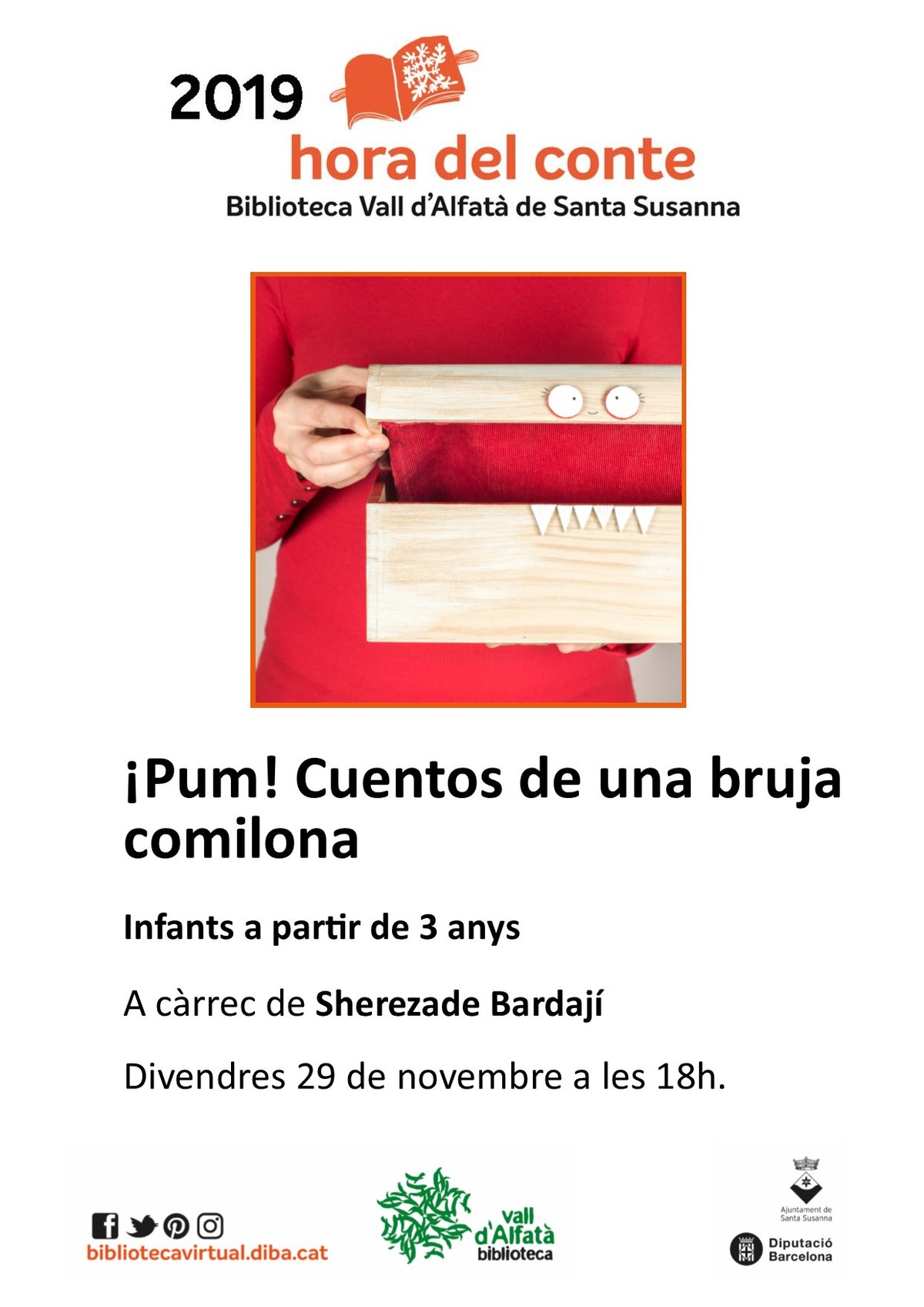 Hora del conte a la Biblioteca Vall d'Alfatà.