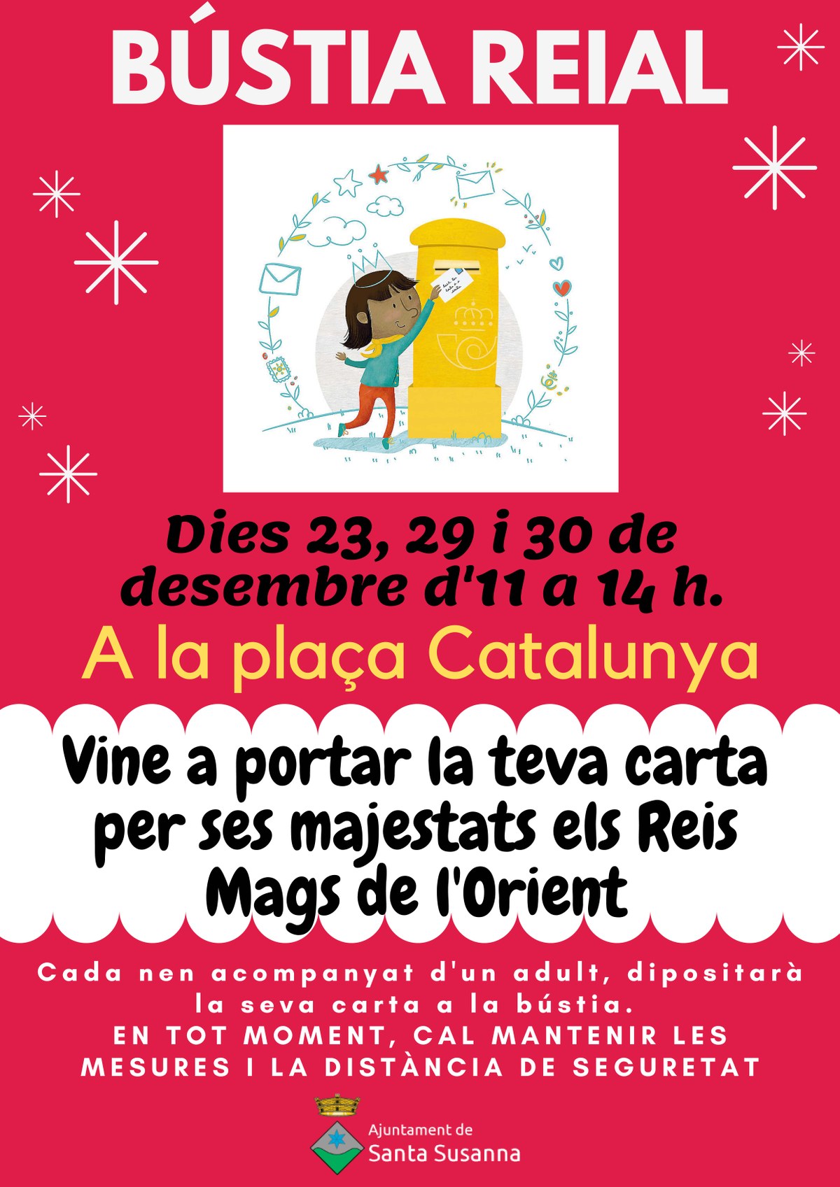 La bústia dels Reis Mags a l'Ajuntament  .