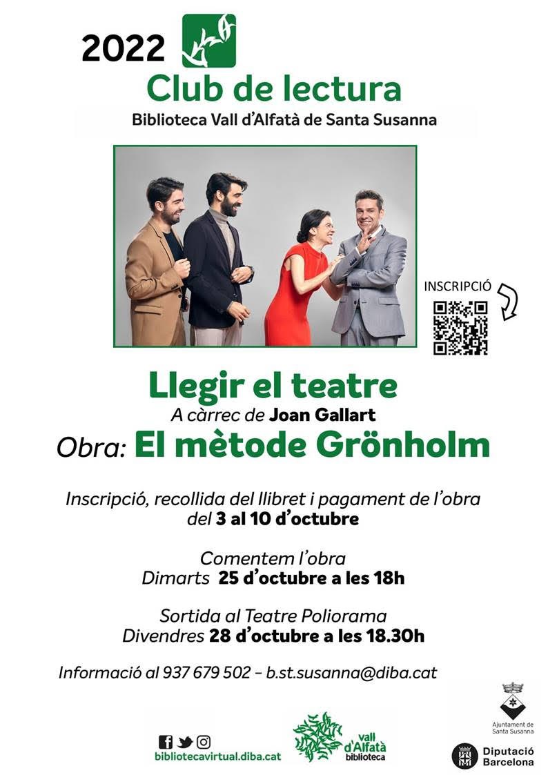 Club de lectura: "Llegir el teatre".