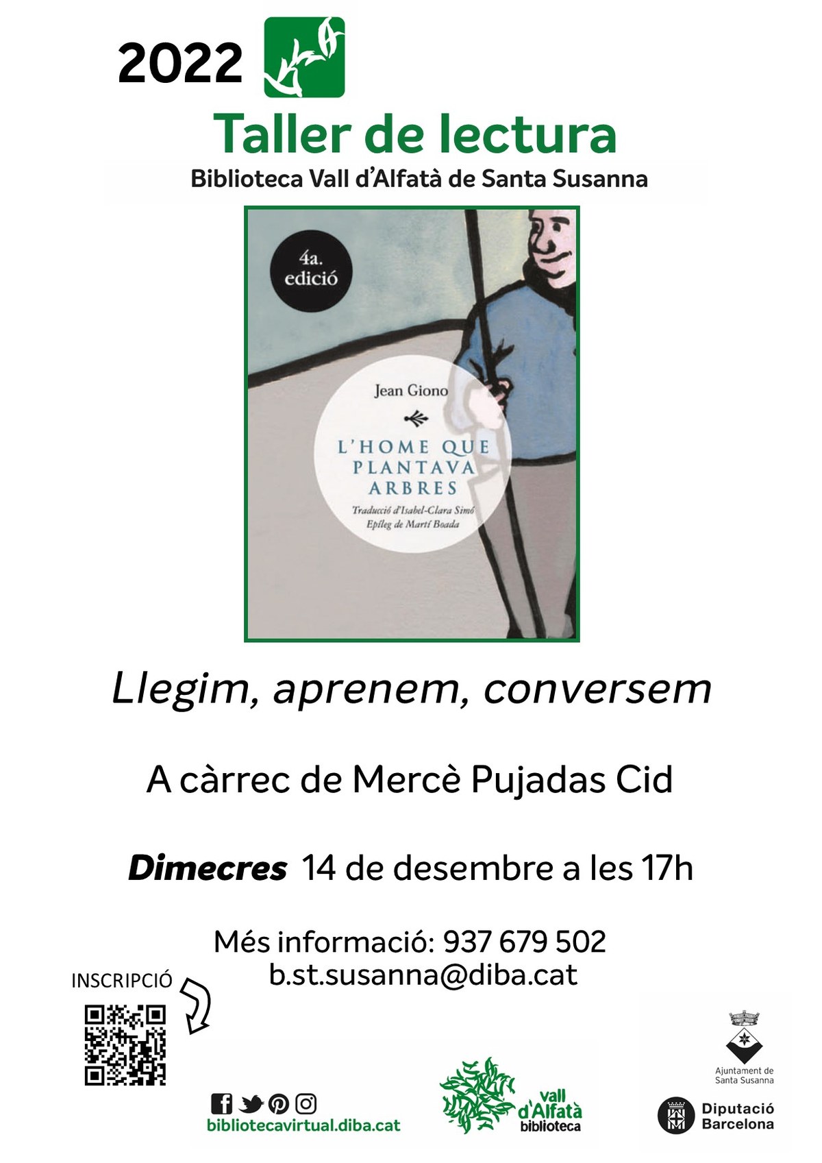 Taller de lectura: "Llegim, aprenem, conversem".