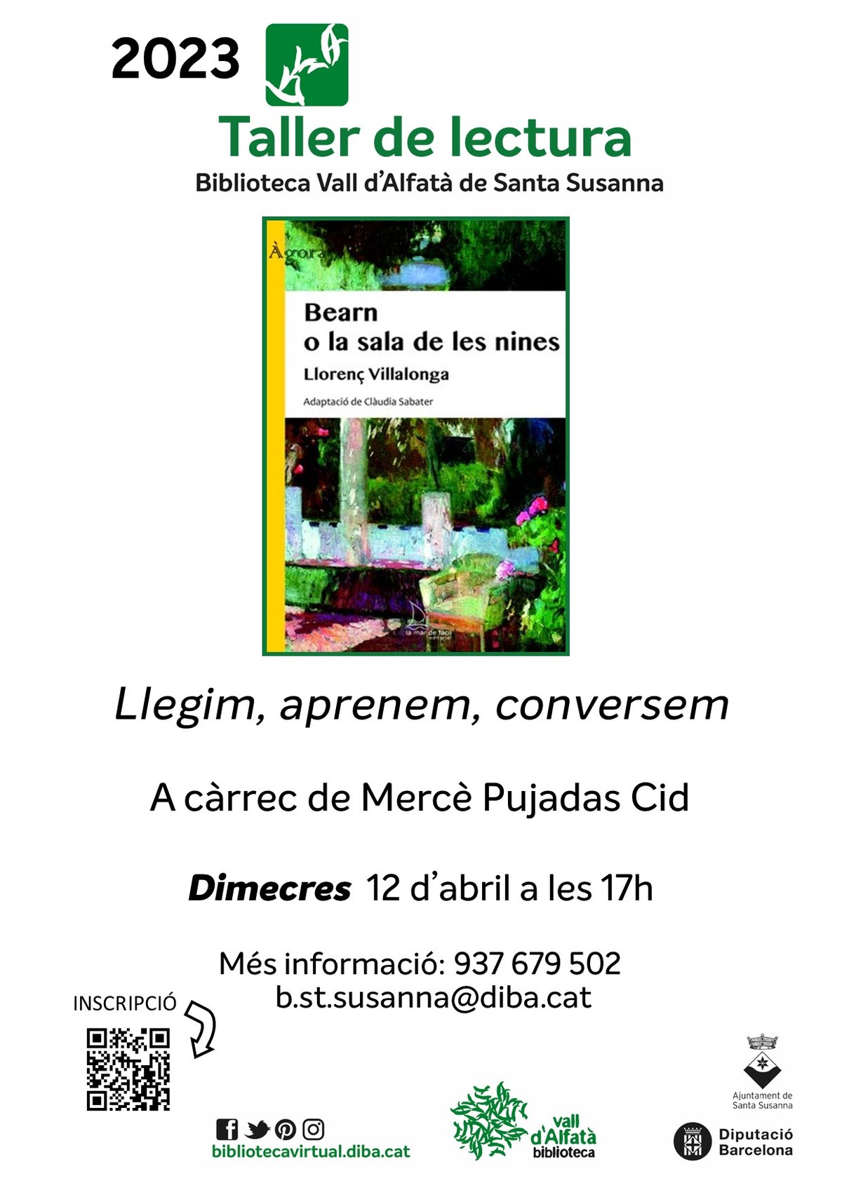 Taller de lectura: Llegim, aprenem, conversem.