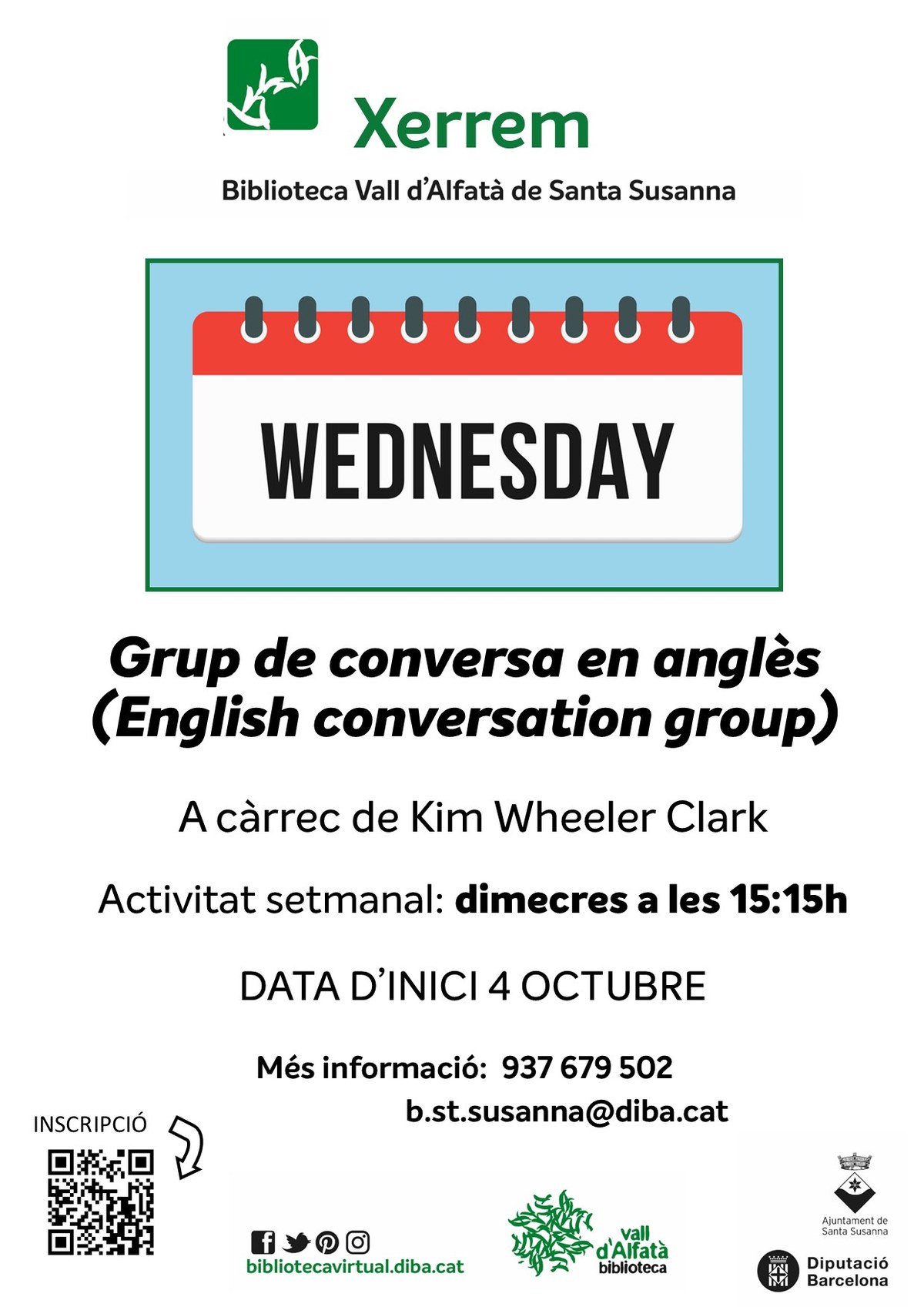 Grup de conversa en anglès.