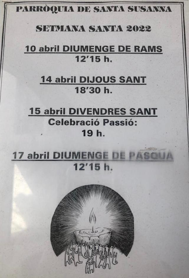 Actes de Setmana Santa 2022.