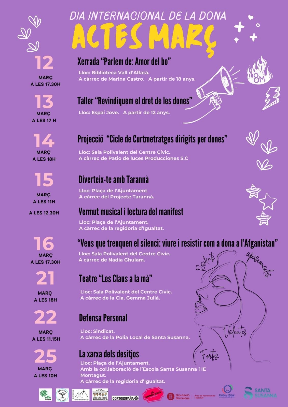 Actes del Dia Internacional de la Dona – 8M.