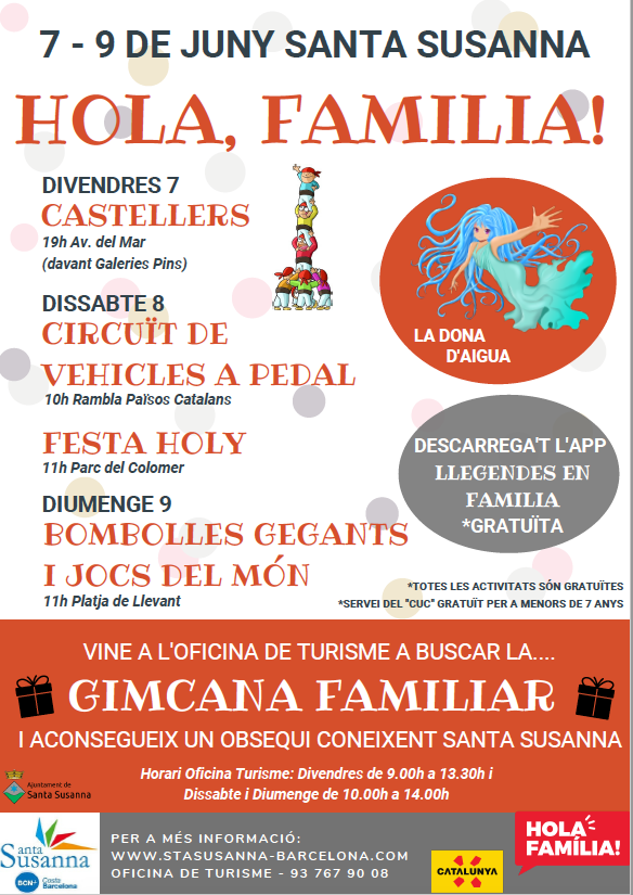 Activitats "Hola, Família!" a Santa Susanna .