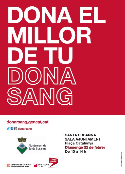 Campanya de donació de sang .