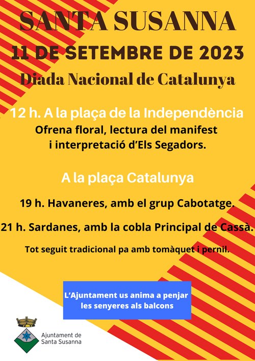 Celebrem la Diada Nacional de Catalunya.