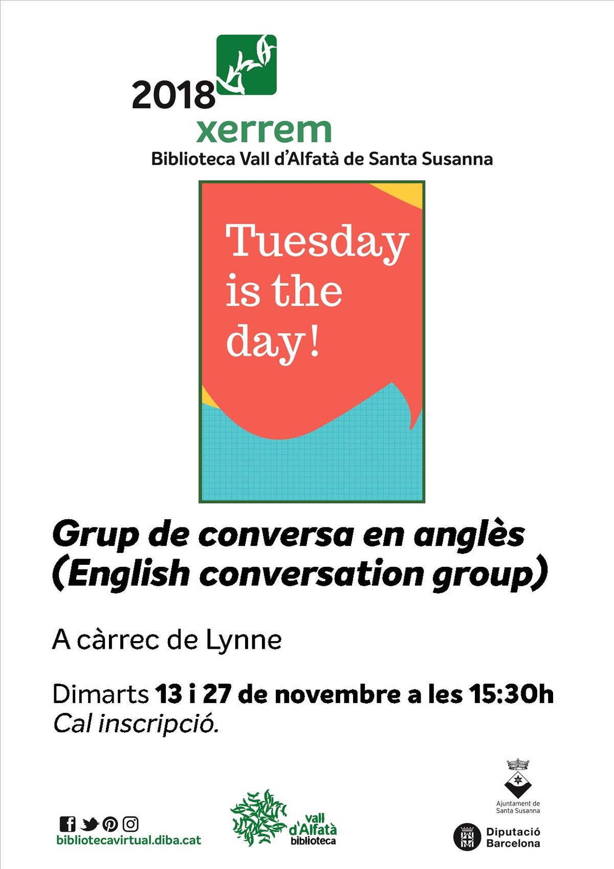 Club de conversa en anglès .