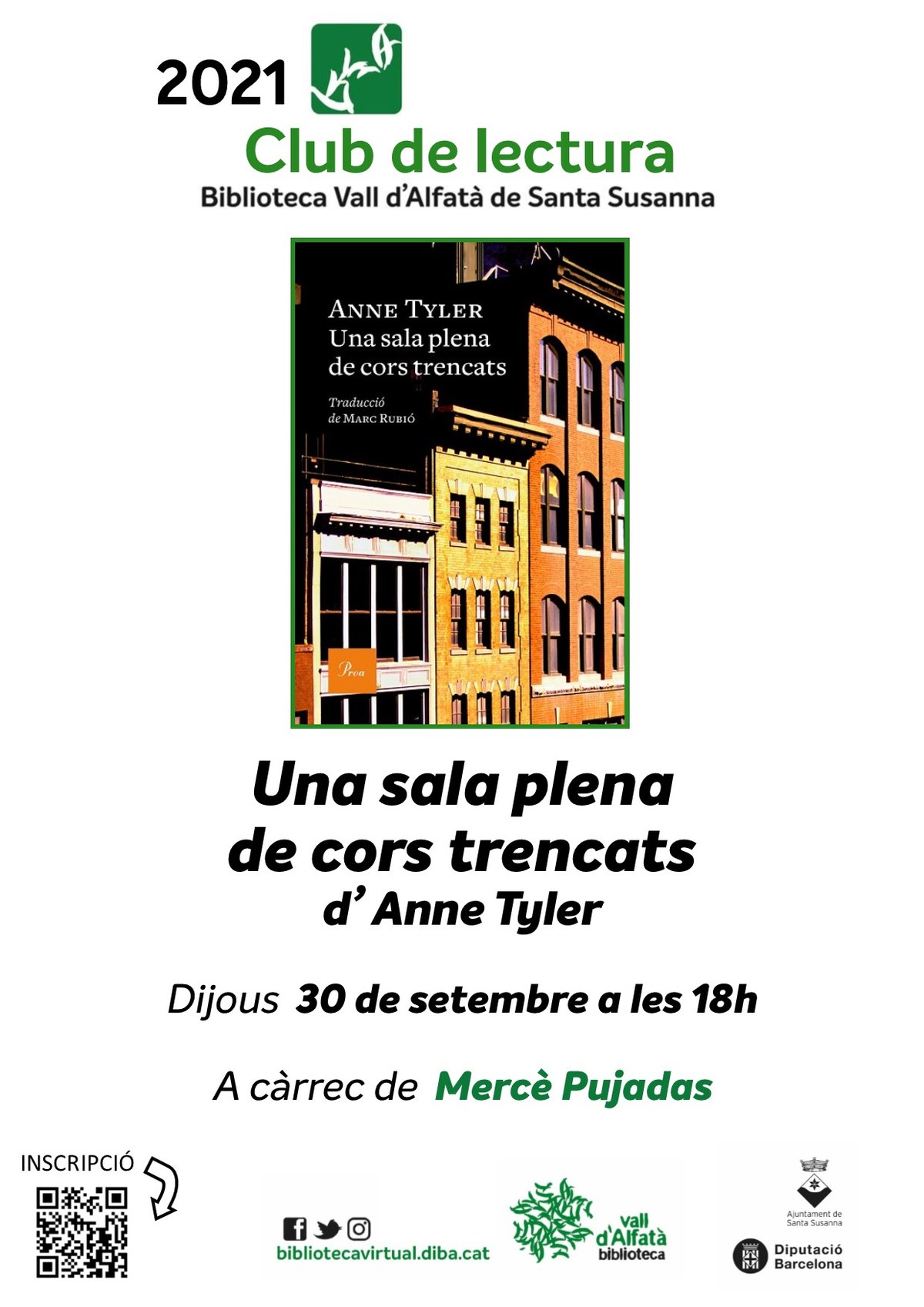 Club de lectura | Biblioteca Vall d'Alfatà.