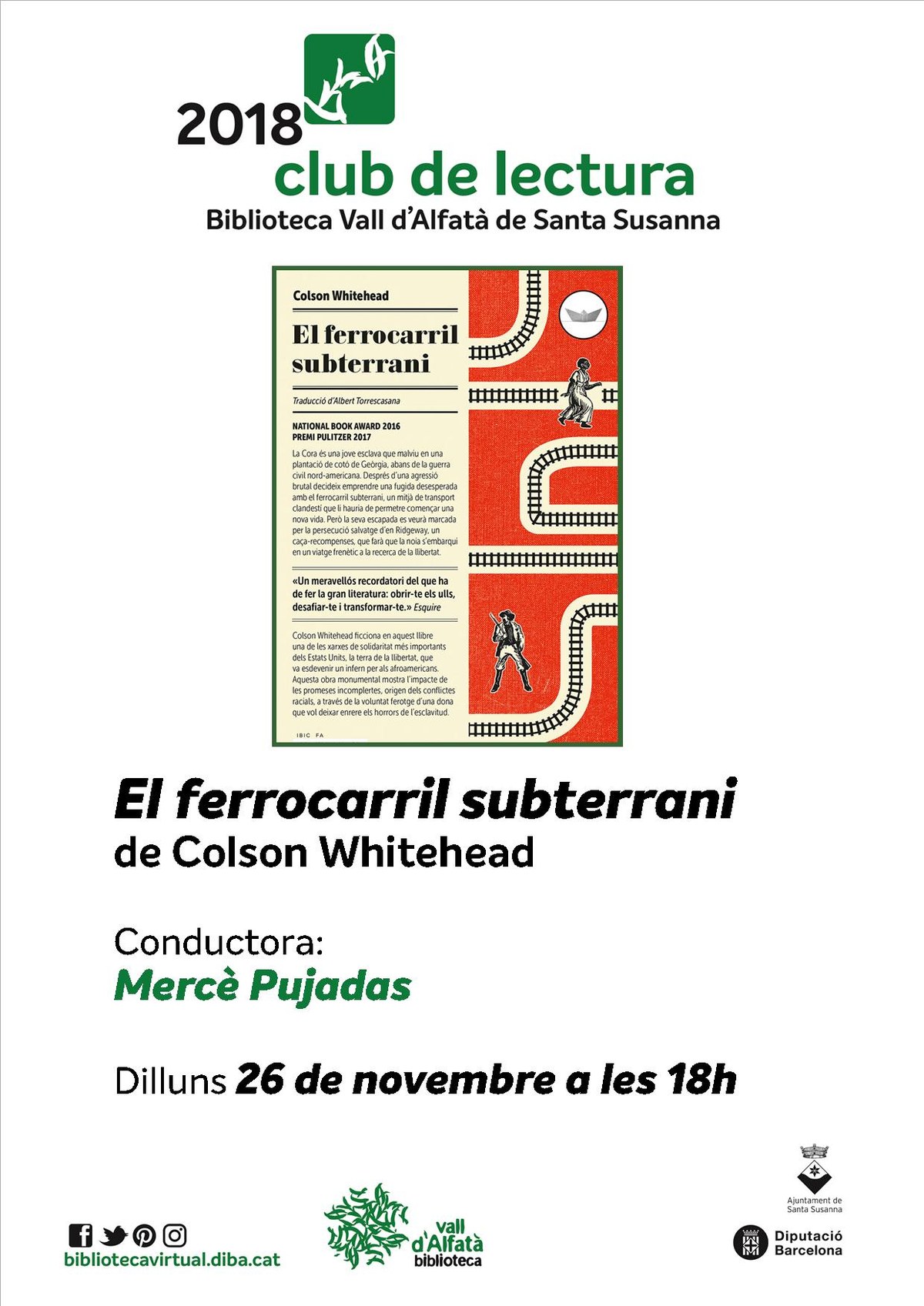 Club de lectura: El ferrocarril subterrani .