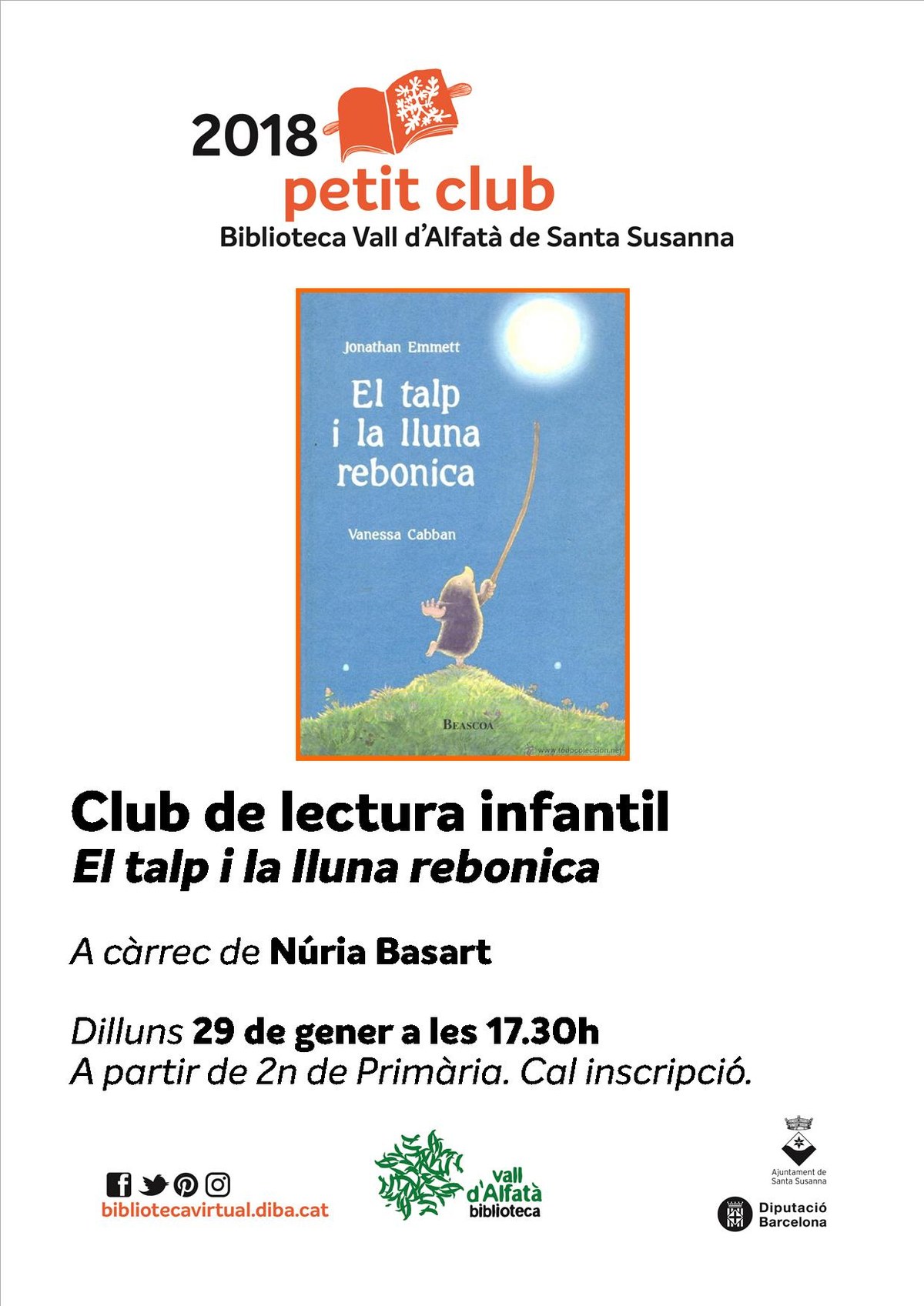 Club de lectura infantil: El talp i la lluna rebonica.