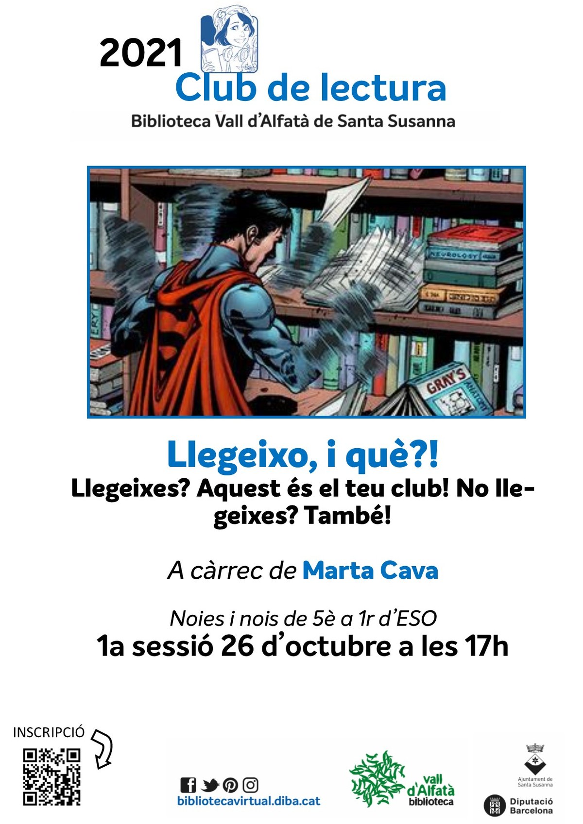 Club de lectura joves | Biblioteca Vall d'Alfatà.