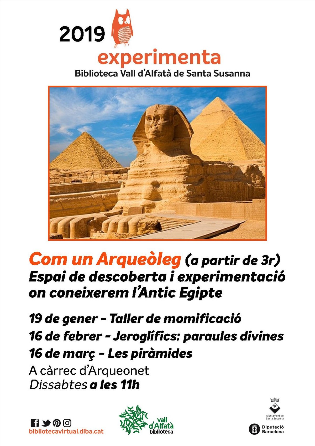 Com un arqueòleg - experimenta a la Biblioteca Vall d'Alfatà.