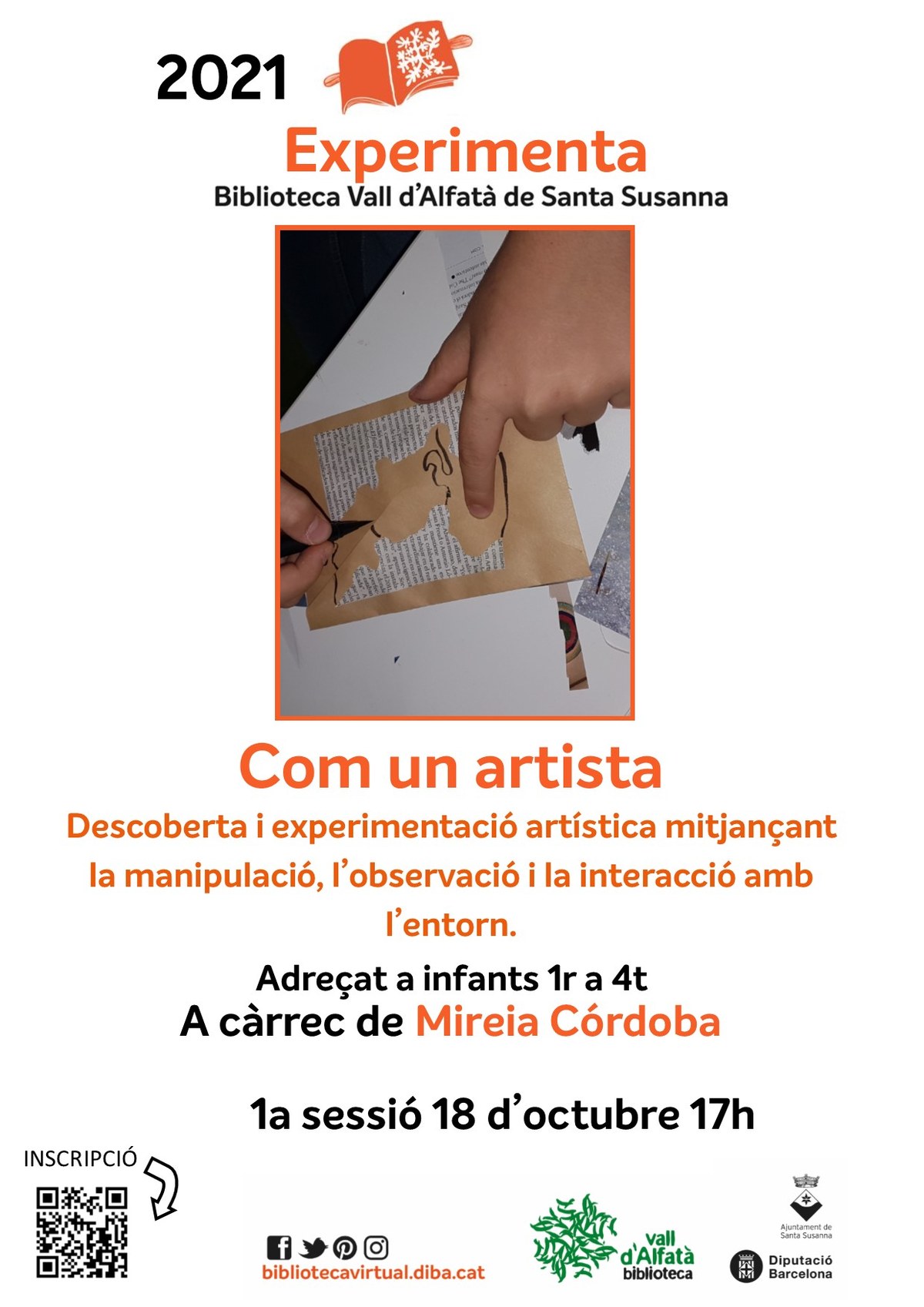 Com un artista | Biblioteca Vall d'Alfatà.