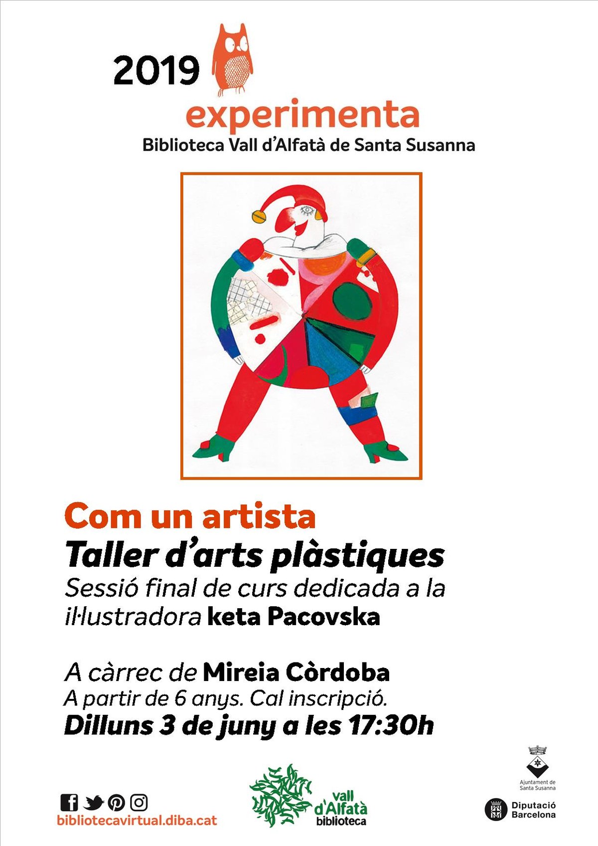 Com un artista: taller d'arts plàstiques.
