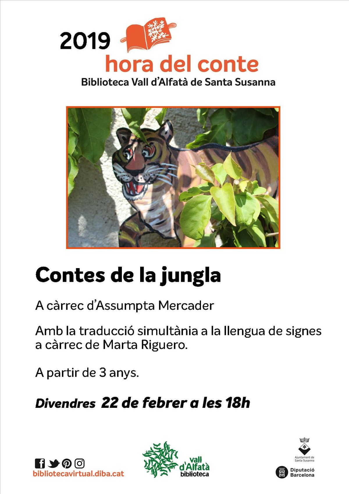 Contes de la jungla a la Biblioteca Vall d'Alfatà.