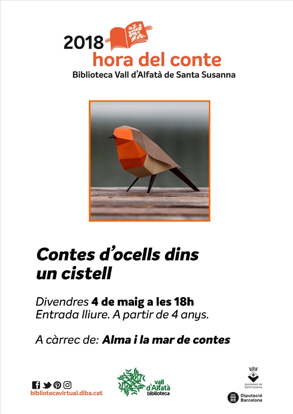 Contes d'ocells dins un cistell.
