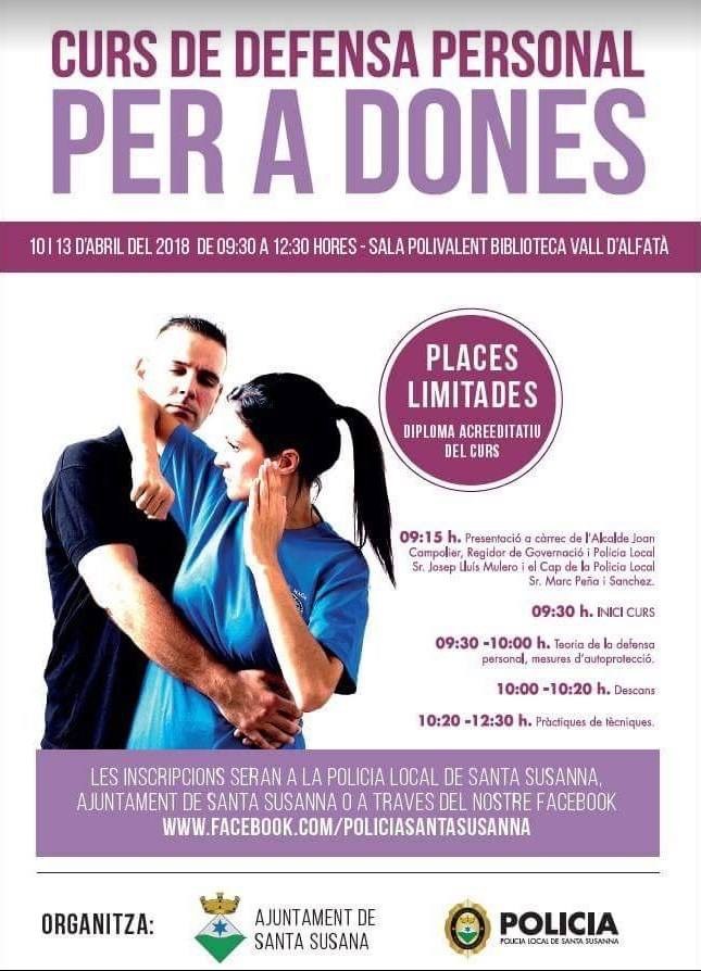 Curs de defensa personal per a dones.