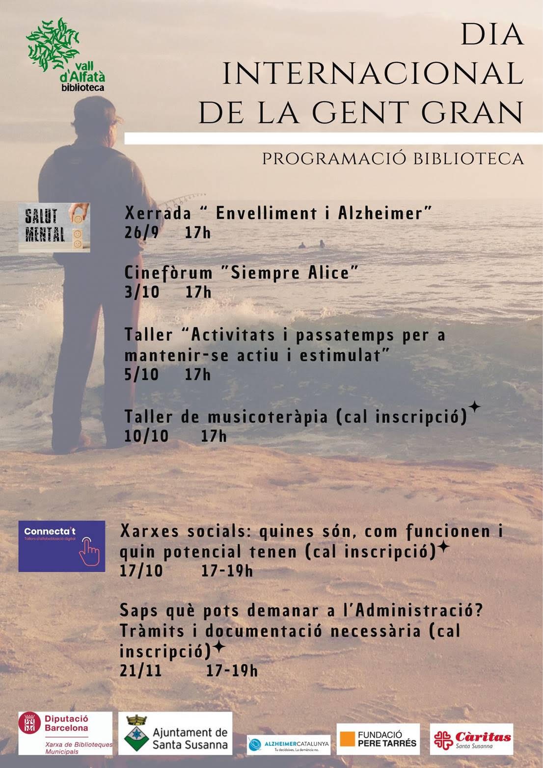 Dia Internacional de la Gent Gran: Taller "Activitats i passatemps per a mantenir-se actiu i estimulat".