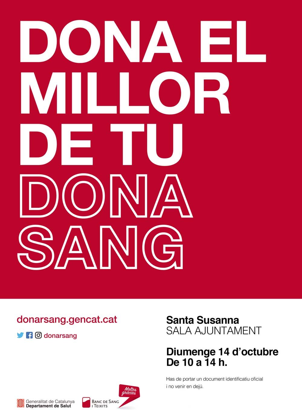 Donació de sang a Santa Susanna.
