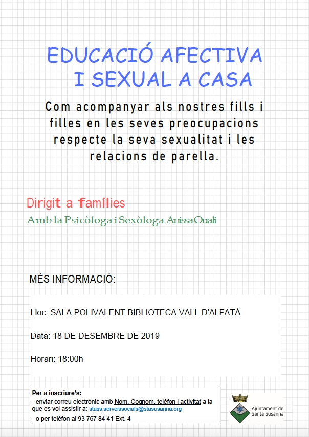 Educació afectiva i sexual a casa .