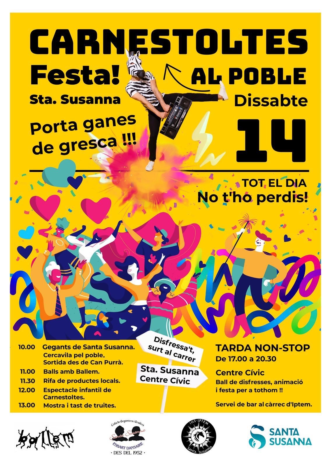 El Carnestoltes arriba a Santa Susanna!.