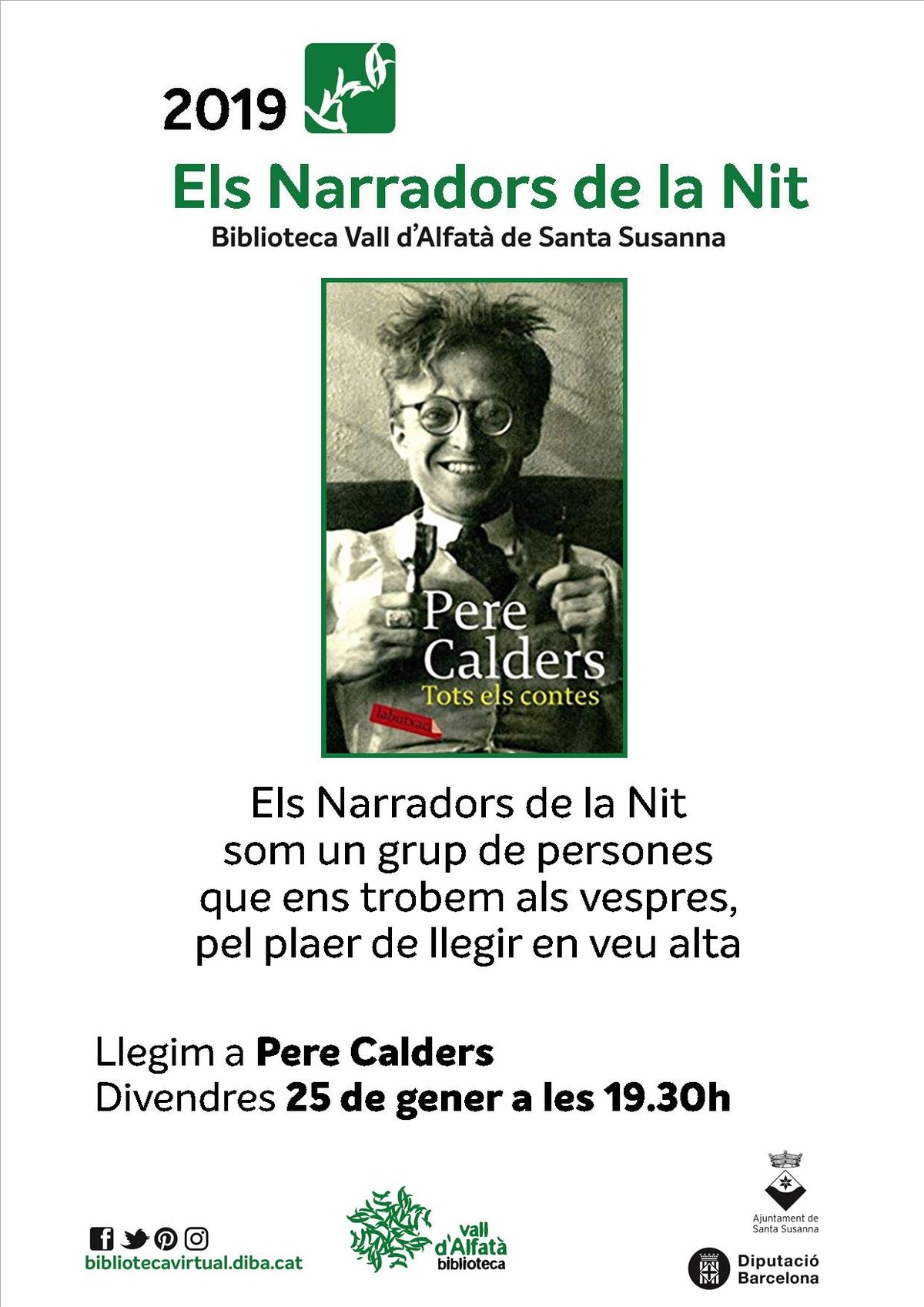 Els narradors de la nit a la Biblioteca Vall d'Alfatà.