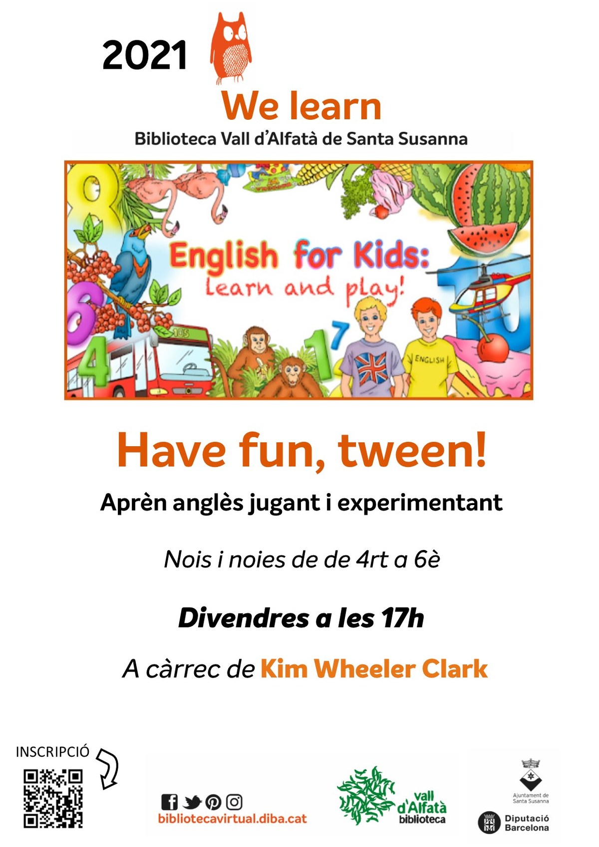 English for kids | Biblioteca Vall d'Alfatà.