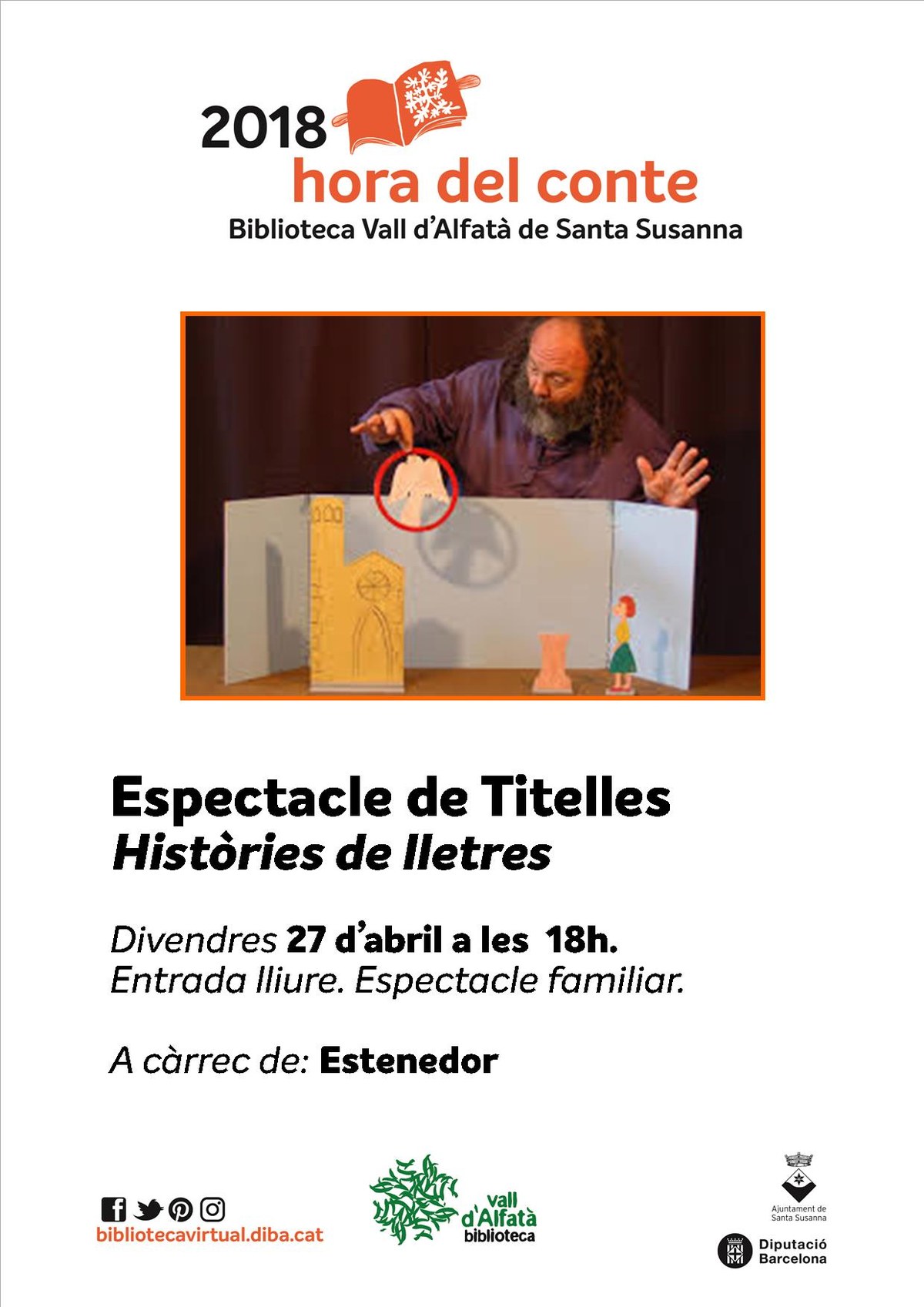 Espectacle de titelles: històries de lletres.