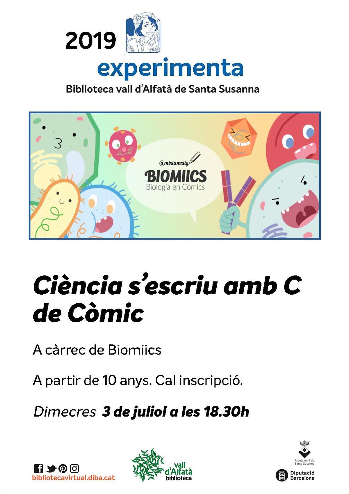 Experimenta a la Biblioteca: Ciència i Còmic.