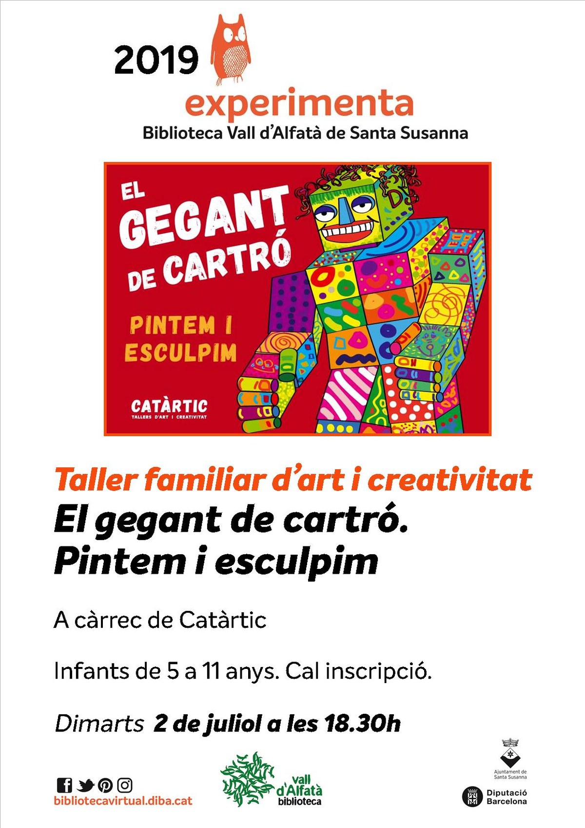 Experimenta a la Biblioteca: El gegant de cartró.