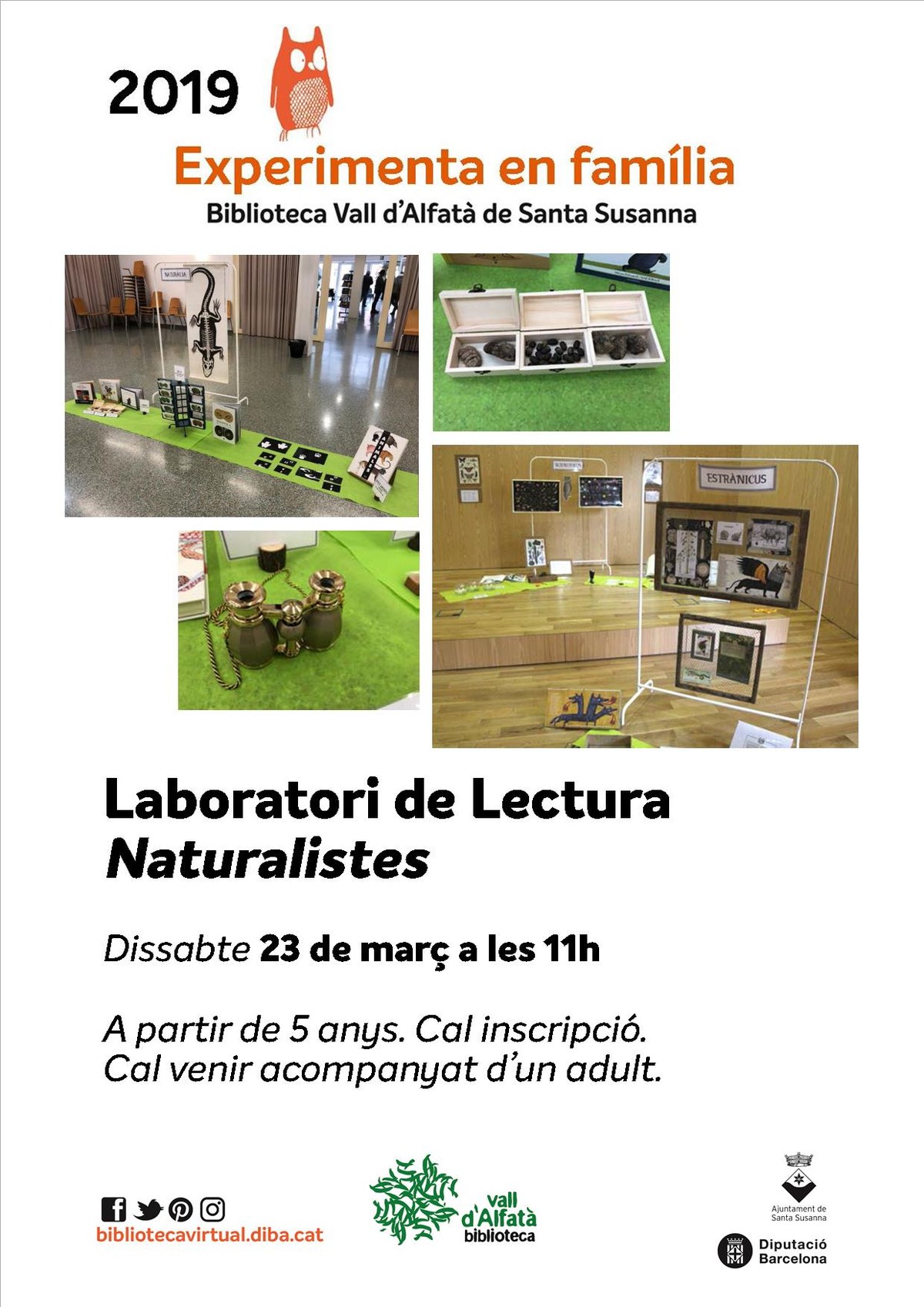 Experimenta en família a la Biblioteca Vall d'Alfatà.