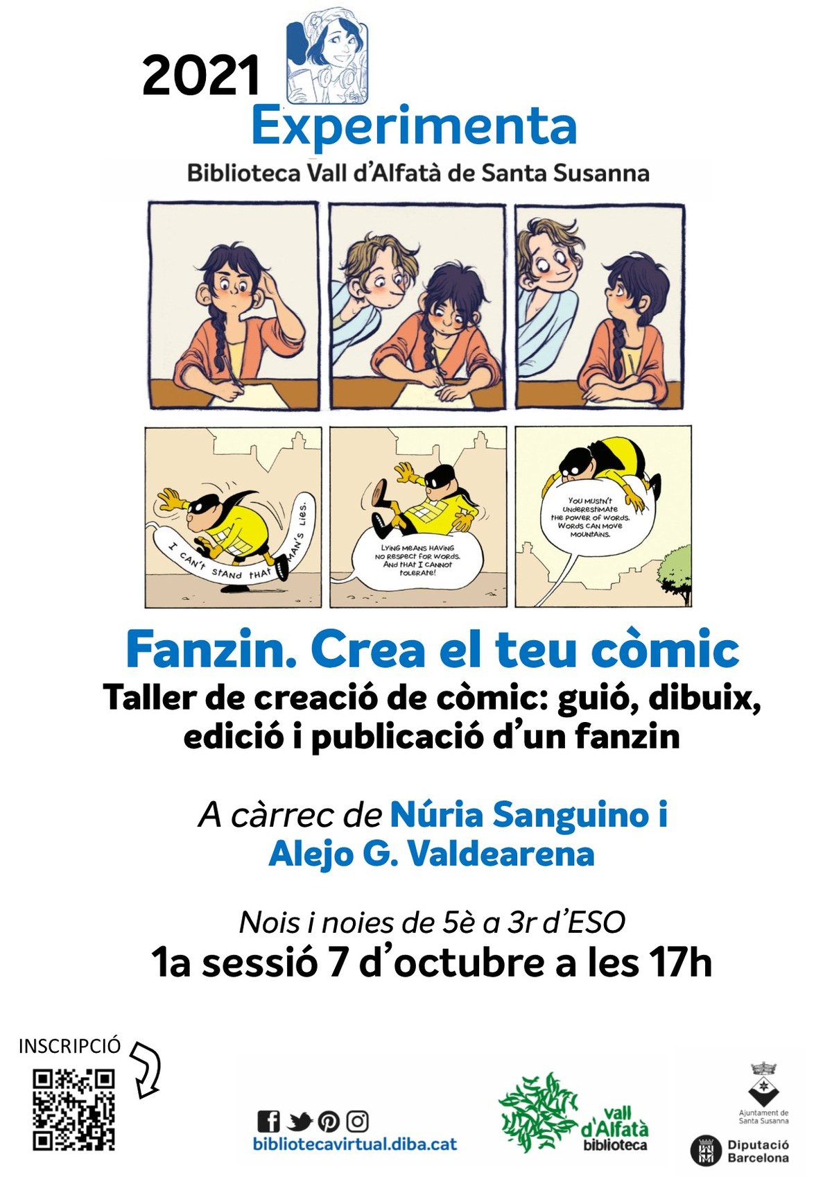 Experimenta Fanzin | Biblioteca Vall d'Alfatà.