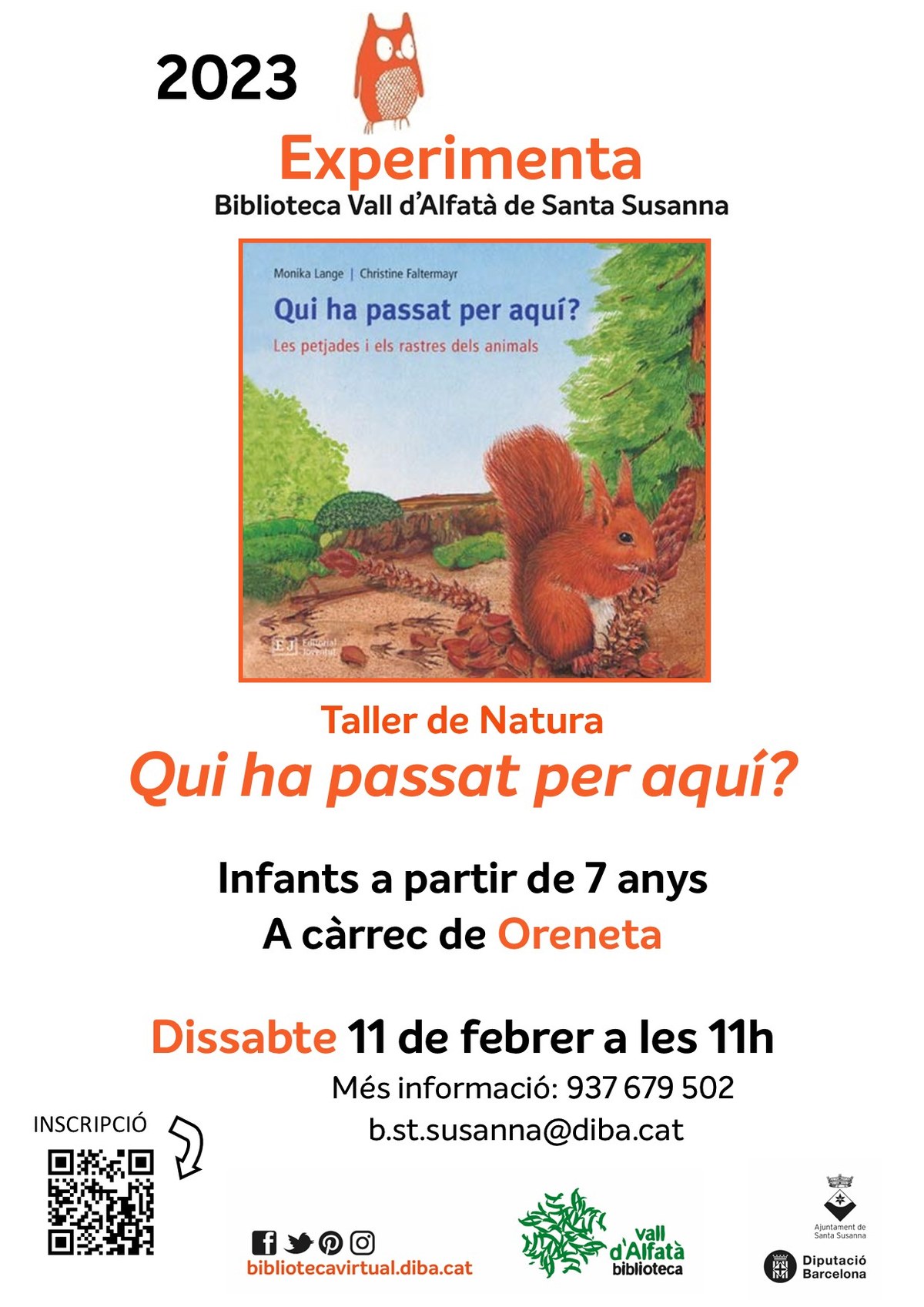Experimenta: Taller de Natura "Qui ha passat per aquí?".