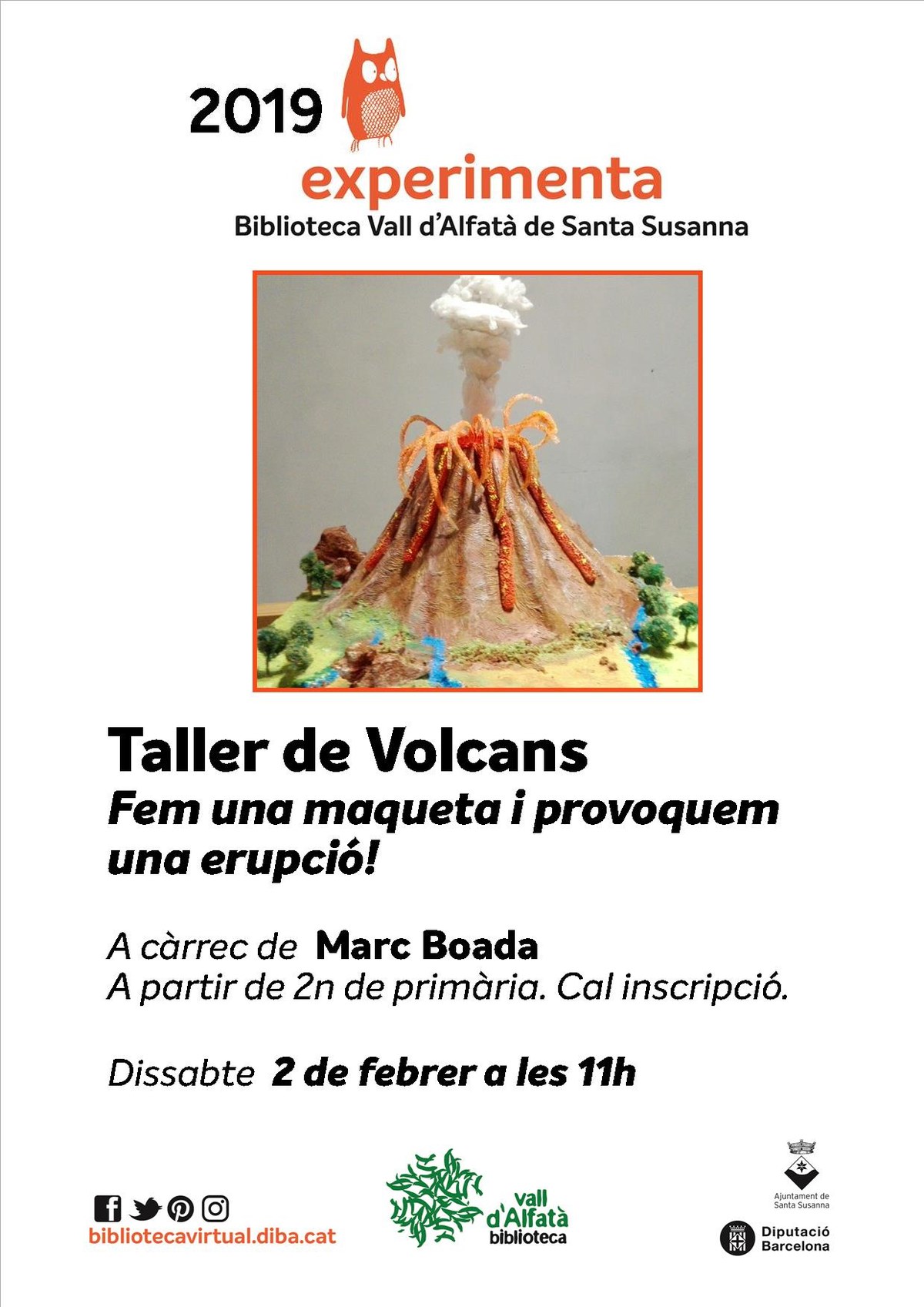 Experimenta: Taller de volcans.