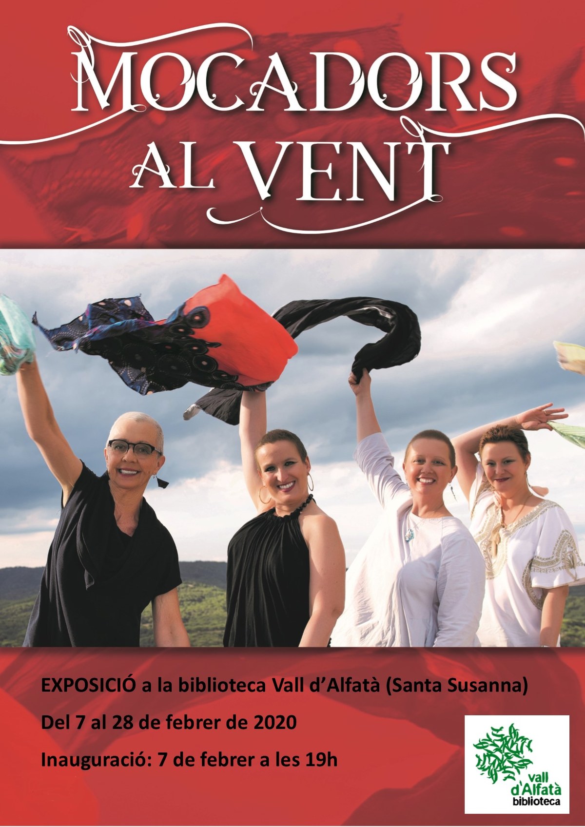 Exposició "Mocadors al vent" a la Biblioteca Vall d'Alfatà.