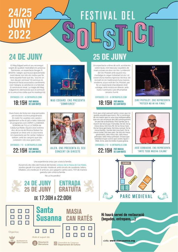 FESTIVAL DEL SOLSTICI | 24 I 25 DE JUNY DE 2022.