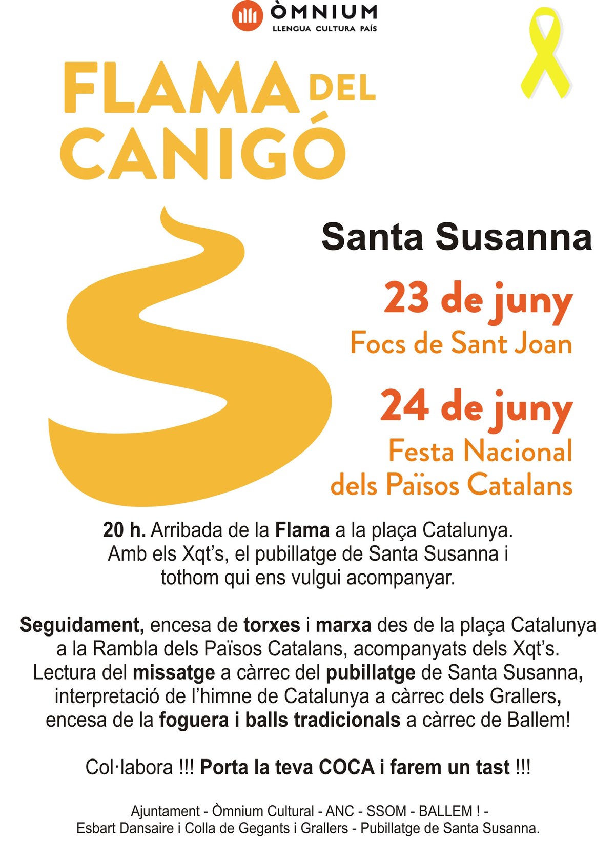Flama del Canigó 2018.