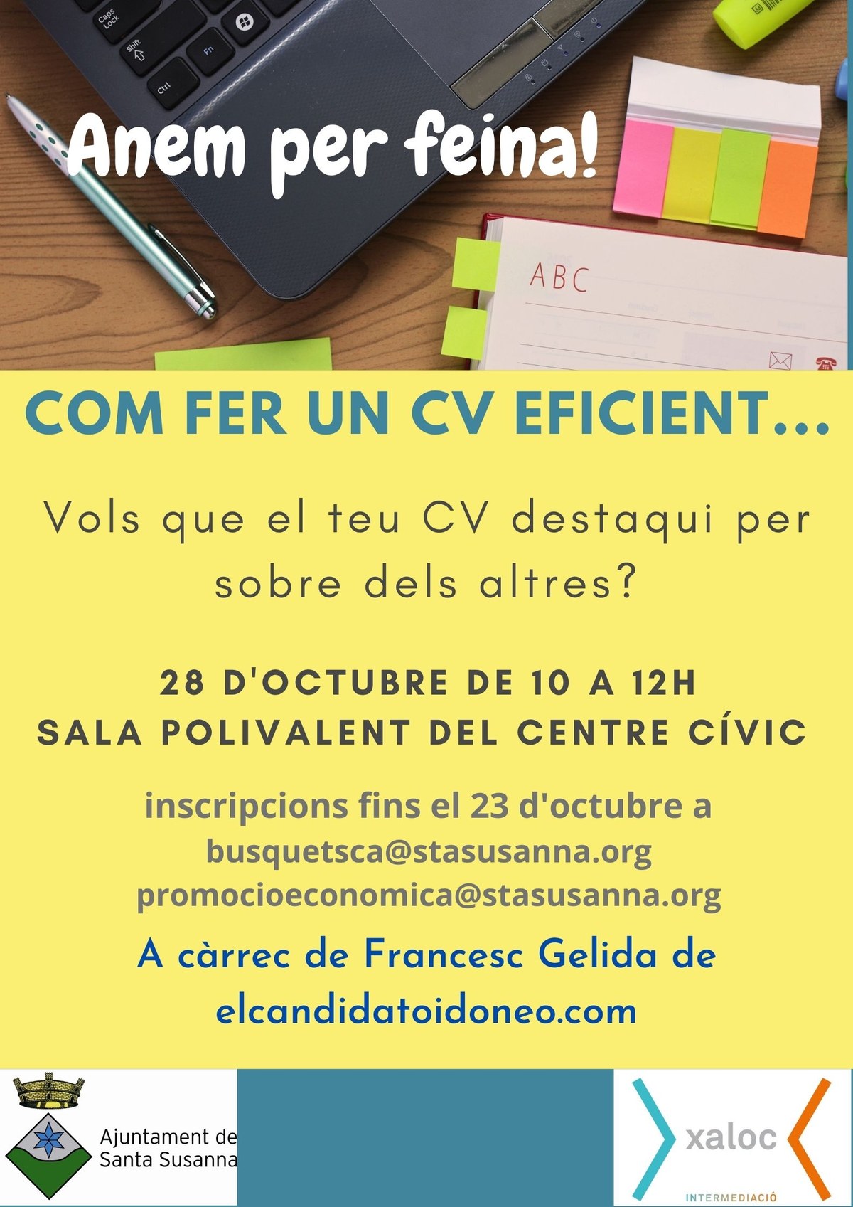 Formació: "Com fer un CV eficient...".
