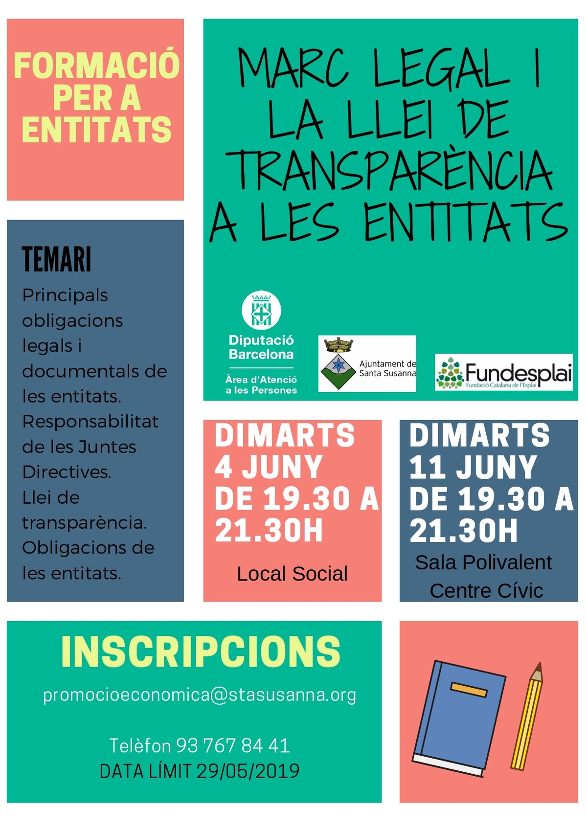 Formació per a entitats.