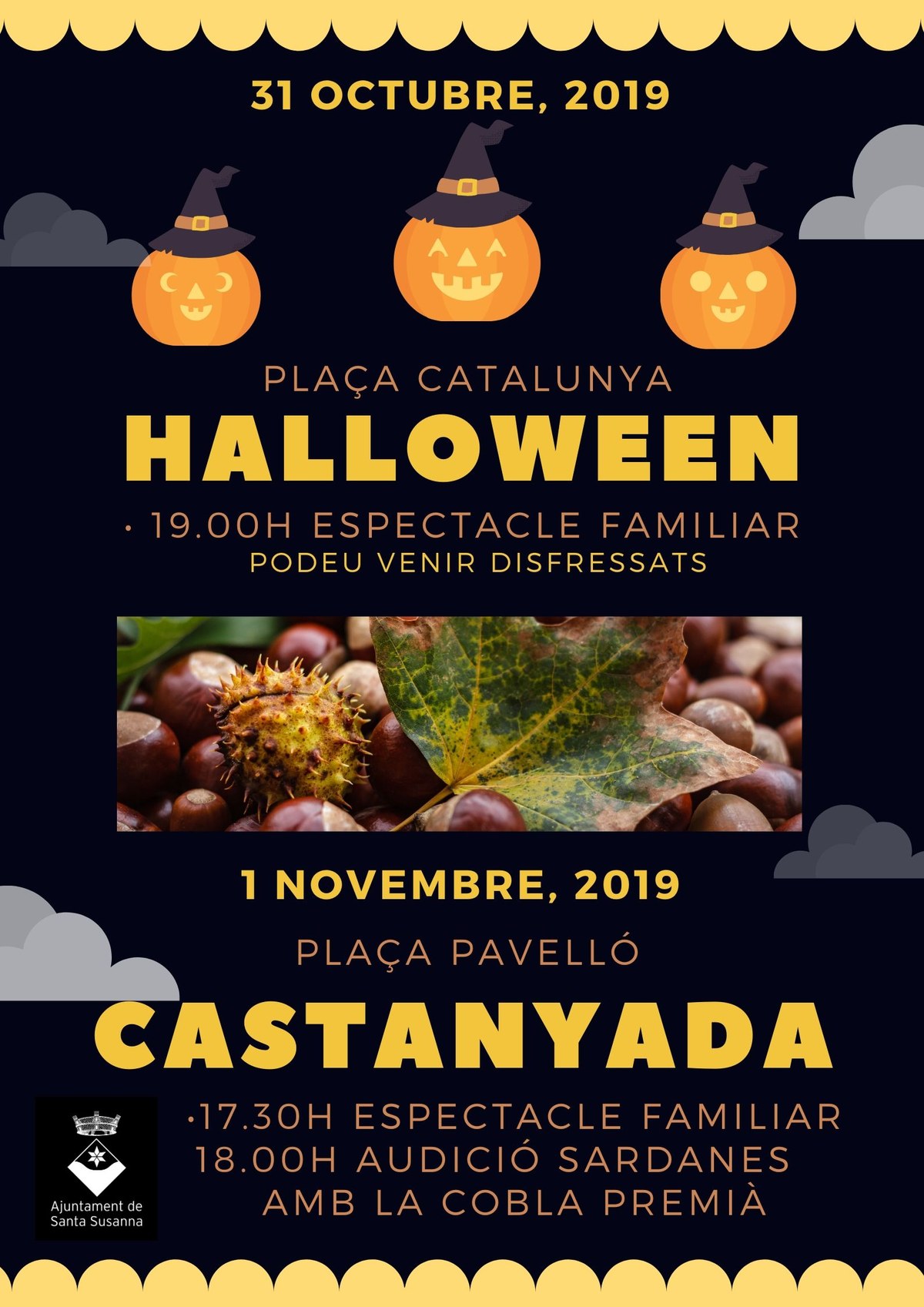 Halloween i Castanyada .
