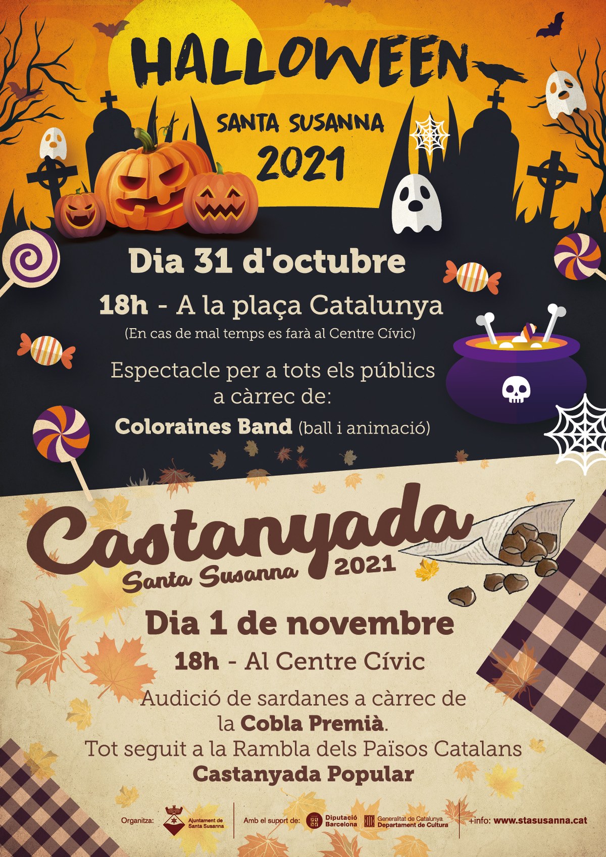 Halloween i Castanyada a Santa Susanna.