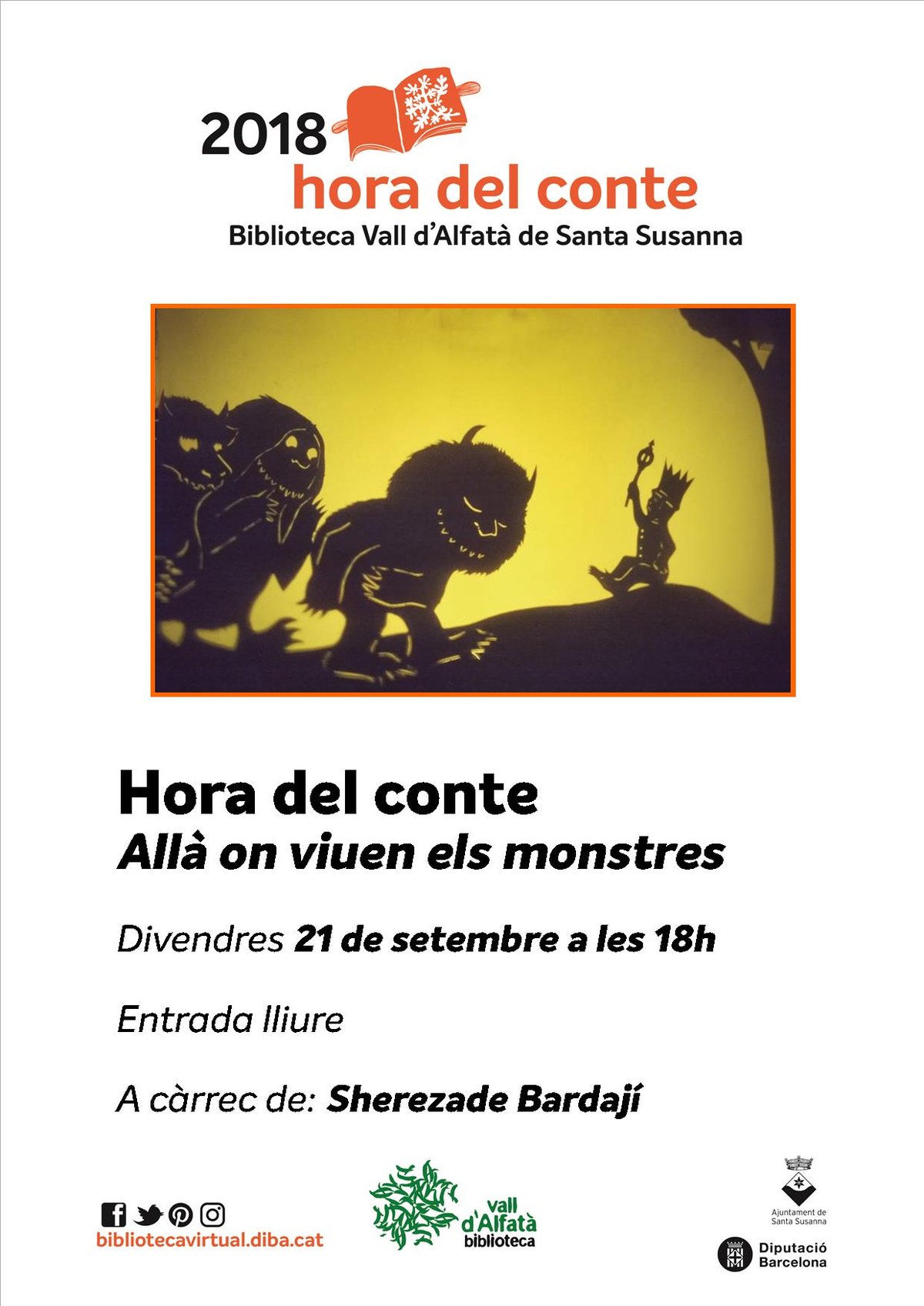 Hora del conte: Allà on viuen els monstres.